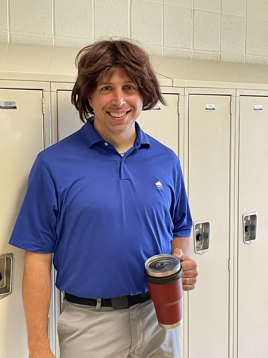 srmsct's tweet photo. It’s Wacky Hair Day at #srmsct!  Here a few stylish teachers! (Mrs.Bray, Mr. Hall &amp; Senorita Kleis) @srmsllc #srmsllc https://t.co/aTeV5pEiGz