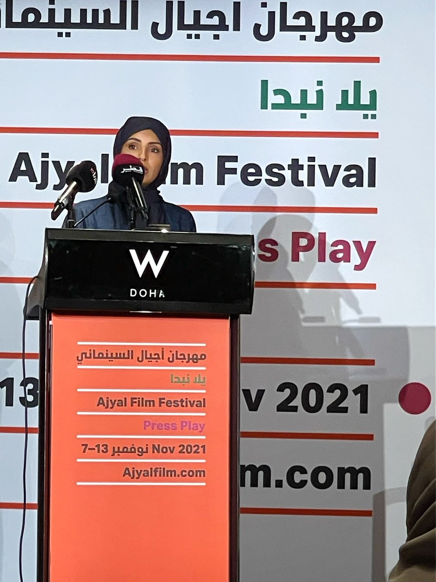 #QabayanTeam attended the official press conference of the 9th Edition of Ajyal Film Festival yesterday, October 26, 2021 held at W Hotel, Westbay presented by the Doha Film Institute (DFI).