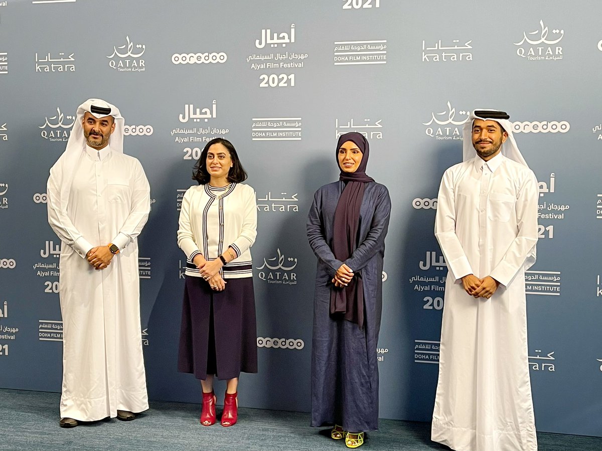 Qabayan943's tweet photo. #QabayanTeam attended the official press conference of the 9th Edition of Ajyal Film Festival yesterday, October 26, 2021 held at W Hotel, Westbay presented by the Doha Film Institute (DFI). https://t.co/i99ZNDjFqH