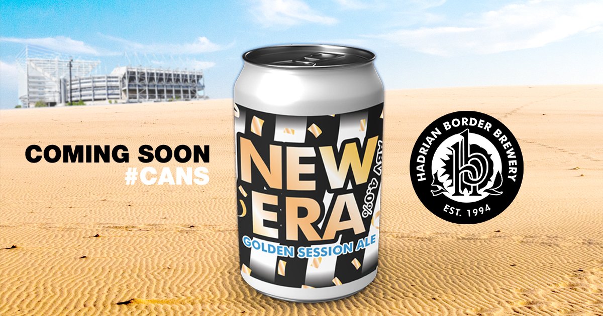 We thought it was only right to put our latest special into cans as well...

A ltd no. of New Era will be available in 330ml cans from our online store soon!

hadrian-border-brewery.co.uk/home-delivery

#Cans #NUFCTakeover 
⚪️⚫️🍻⚪️⚫️
#ThinkLocalDrinkLocal