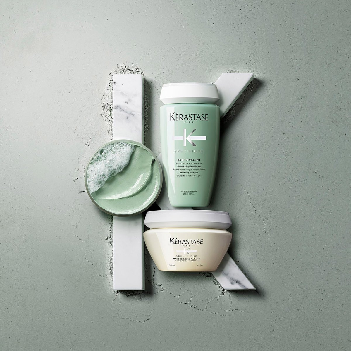 KerastaseUSA's tweet photo. Beautiful Hair starts with scalp care. The Spécifique Divalent Collection is a complete routine that supports fresh, healthy hair from root to tip. Shop now: https://t.co/IL0R1ZYekz #KerastaseUSA #Specifique #UltimateHairRehab 💚 https://t.co/OBd1QUa5Td