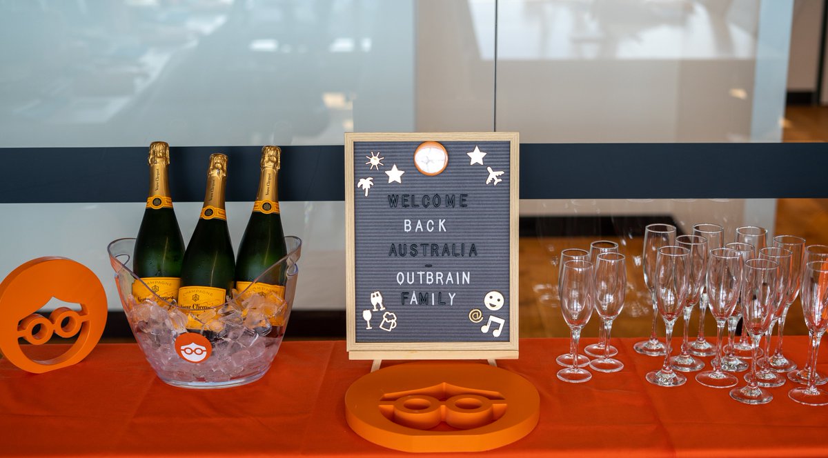 Outbrain's tweet photo. We are excited to be able to open up our Sydney offices again! Welcome back team! And for future Outbrainers, check our career page today! https://t.co/pZMpGzburn
#JoinOutbrain https://t.co/1l4vcEe07q