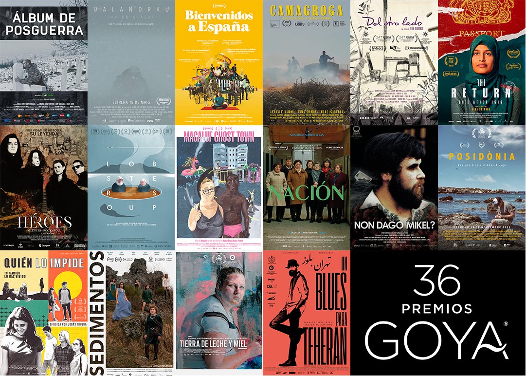Academiadecine's tweet photo. La Academia anuncia los títulos preseleccionados para el Goya 2022 a la Mejor Película Documental @PremiosGoya 
https://t.co/KXHJ4UOetw https://t.co/o7OQ9RGOc9