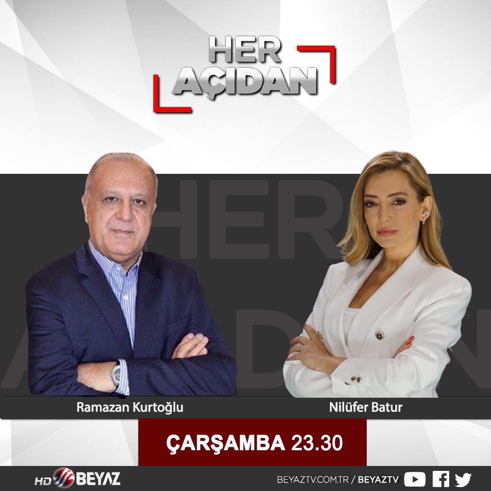 Kıymetli dostlarım;
Çarşamba/Bu gece saat  23.30 da Beyaz Tv de Nilüfer Batur Hanımefendi’nin sorularını cevaplayacağım...Sevgilerimle saygılarımla bilginize.