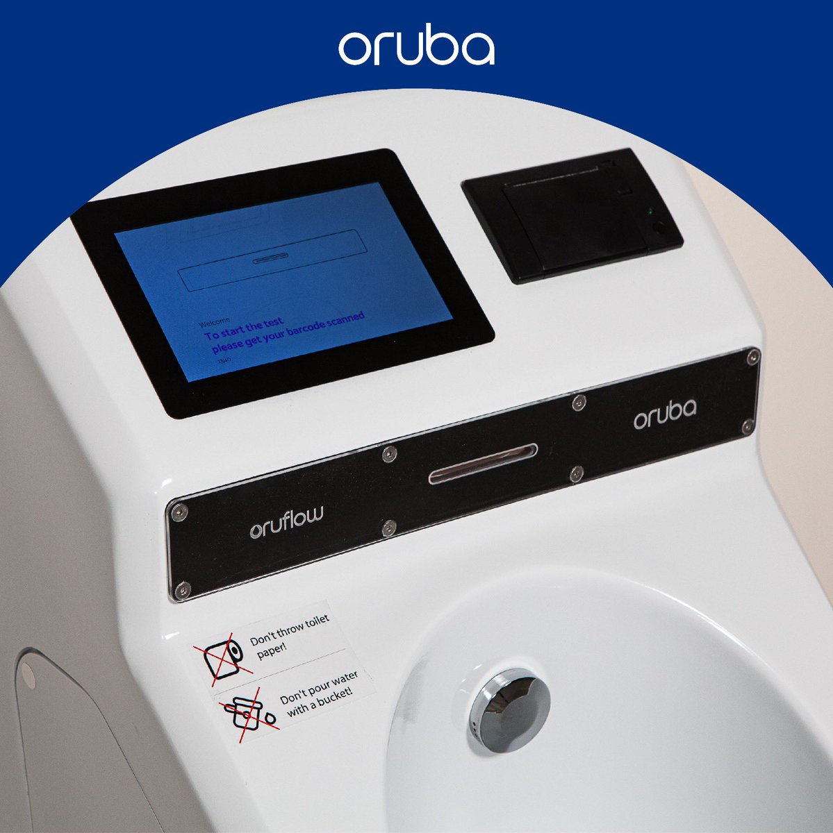 OrubaTechnology's tweet photo. Welcome!
To start the #uroflow test, please scan your barcode. #uroflowmetry tests are that easy with Oruba Oruflow.
#urology #urofowmeter https://t.co/p1y8ViKICe