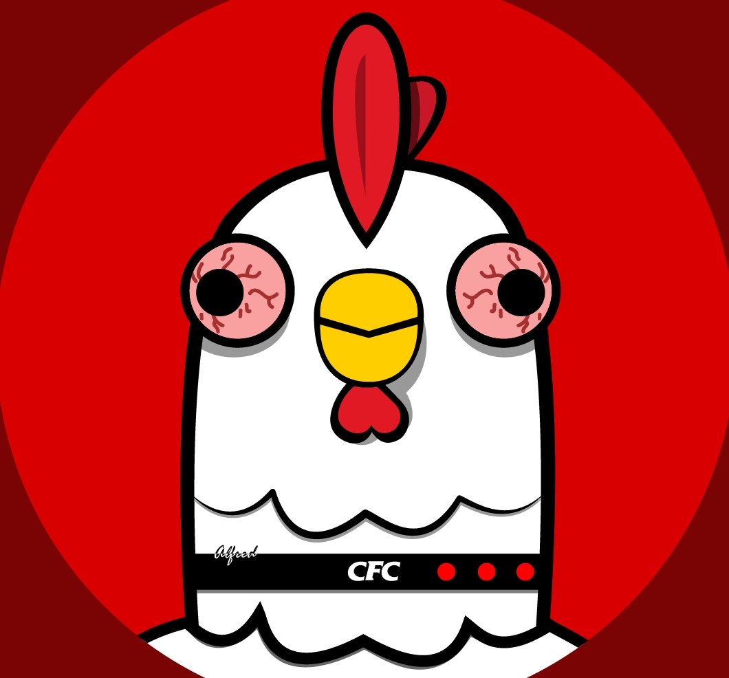 CreeptoSigner's tweet photo. @NFT ⚠️Chicken series⚠️ The Cycle. A concepts that portrays chickens with the direct embodiment of human's reality. 1 of 6 Uniques. 2 rare will be soon released after all 6 Uniques are sold out. https://t.co/hNyb4Mlz84