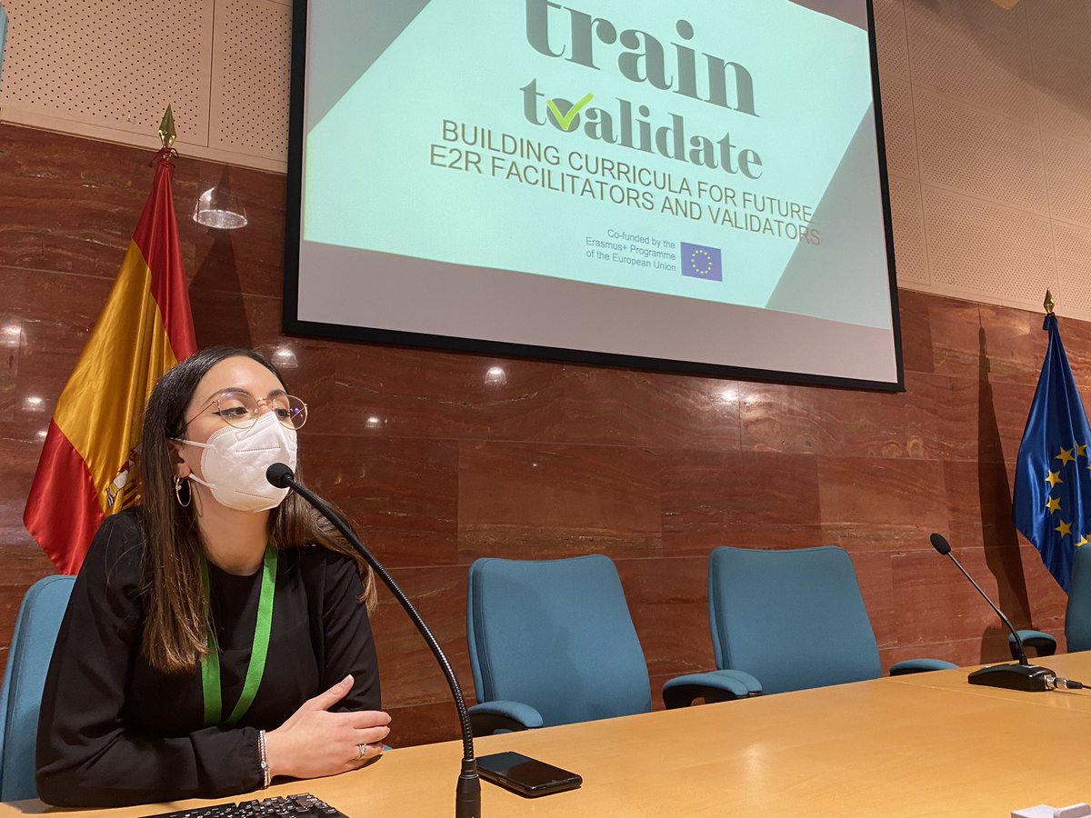 ToValidate's tweet photo. Time to explain what the #Train2Validate partners Will arrange to create curricula to study and become validators and facilitators on #E2R 

👉 @blevef1 #SSMLPisa

#ErasmusPlus #T2V #Train2Validate https://t.co/ZzUlCKX8XR