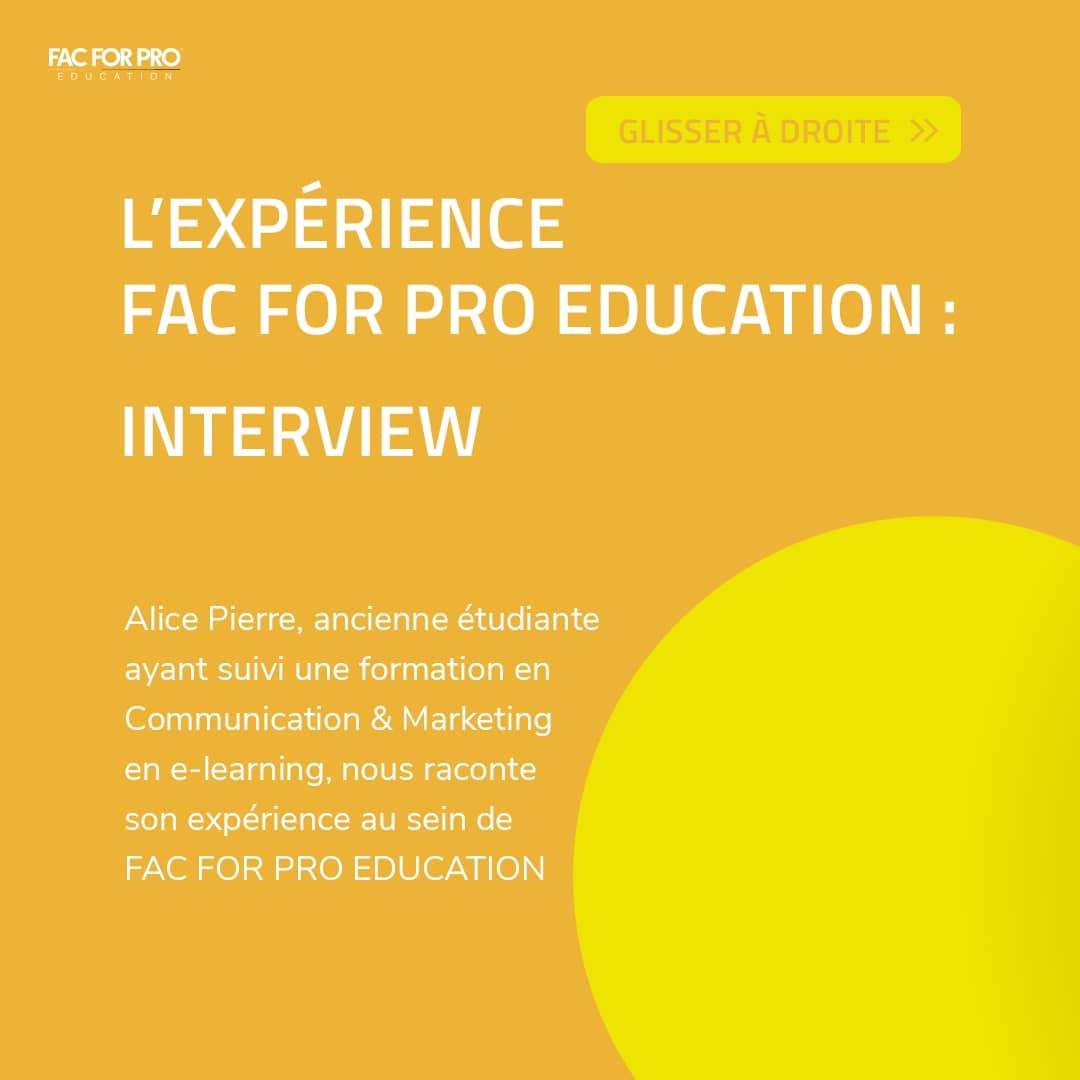 facforpro's tweet photo. Nous retrouvons aujourd’hui Alice, une ancienne étudiante ayant suivi la formation Communication &amp; Marketing, pour nous partager son expérience à FAC FOR PRO.

Nous la remercions sincèrement du temps qu’elle nous a accordé, et la félicitons pour la validation de son année ! 😊 https://t.co/wHZ8cfLBxa