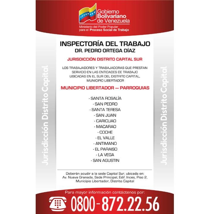 JCSantelizS's tweet photo. Conoce la jurisdicción de cada sede del Servicio de Procuraduría de Trabajadores del @MinTrabajoVE 
 para asesoría, asistencia legal y defensa de la clase obrera que labora en cada parroquia de la Gran Caracas 
#VenezuelaSeVacuna
 @min_joserivero 
@NicolasMaduro https://t.co/9SLzAyQRgs