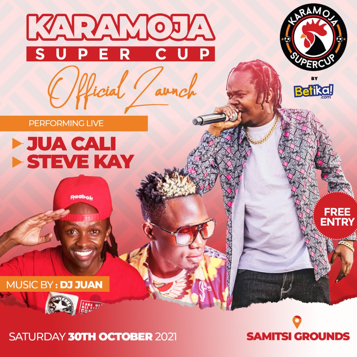 bramwelkaramoja's tweet photo. This Saturday pale Samitsi Grounds kutawaka 🔥🔥🔥 Afterparty iko set @juacaliGenge  @Deejayjuan @stevekaywambumuli si Curfew imetolewa ama? Tupige sherehe. Samitsi Tuseme Vipi?

#KaramojaSupercup #SamitsiTusemeVipi #Samitsi #ForTheLoveOfTheGame #aBoyFromKakamega https://t.co/DT4eVE6CWd