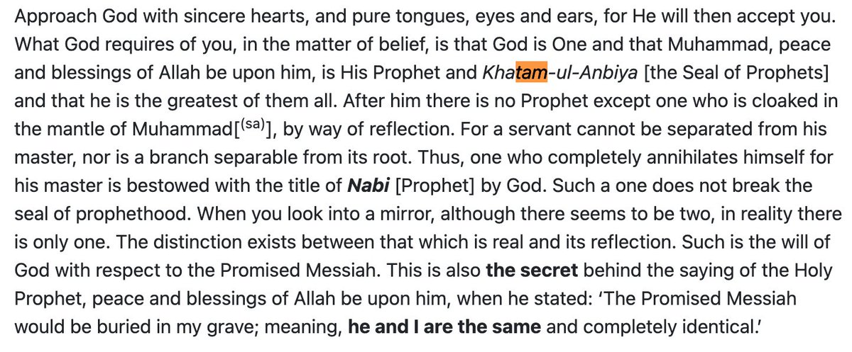 @wussupidk @pxshtunwxfe @lightermachis Dont trust me, fine, read below an excerpt from Hadrat 
Mirza Ghulam Ahmad's book Noah's ark how he saw the Holy Prophet (saw).