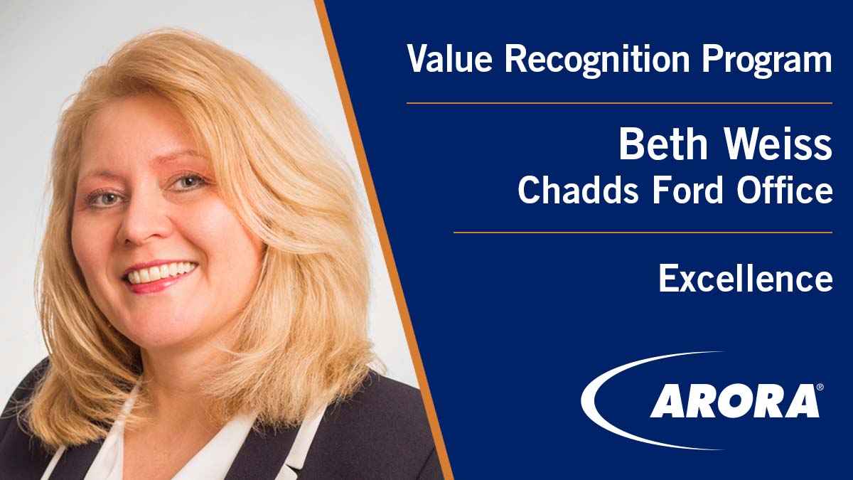aroraengineers's tweet photo. #Arora would like to congratulate Mary Beth Weiss, Creative Director, for being our latest #AroraValues winner demonstrating #Excellence. Thank you for all your hard work, Beth! https://t.co/XkIZaZWqL5