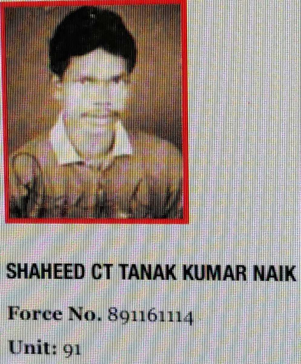 priority_n's tweet photo. Join me in paying homage to 

CT TANAK KUMAR NAIK
#91BN of @crpfindia

on his Balidan Diwas today
He laid his life fighting terrorists in Taran Taran on 27th of October 1992 in #Punjab

#KnowYourHeroes
6/6 https://t.co/bLmOgoMerl
