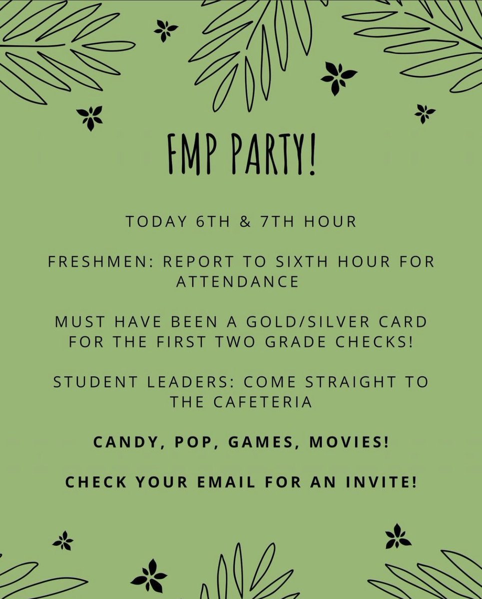 CAN’T WAIT TO CELEBRATE OUR FRESHMEN TODAY!!!🥳✨🥳