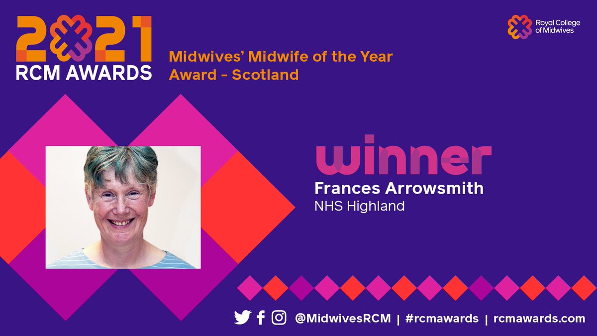 MidwivesRCM's tweet photo. Next up is the #rcmwinner for Midwives’ Midwife of the Year – Scotland. Collect your trophy, Frances Arrowsmith, NHS Highland @NHSHighland #rcmawards https://t.co/MAN41PYyCZ