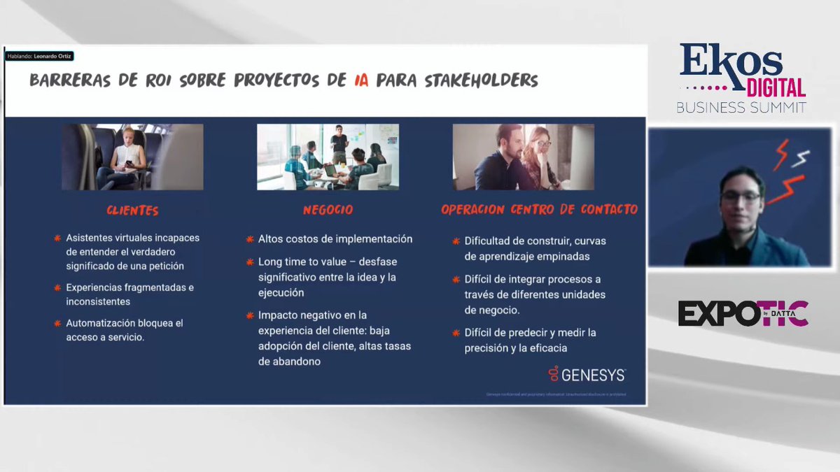 DattaEC's tweet photo. #LeonardoOrtiz: "Cuando tenemos la tecnología y los datos correctos, la inteligencia artificial puede extraerlos para construir círculos virtuosos. Es una forma de maximizar las inversiones en la #IA".

#EkosDigitalSummit https://t.co/ZwAN1Mb7oS