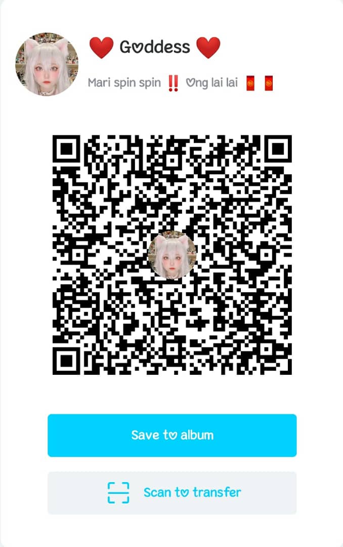 AaraChee's tweet photo. Lai lai scan qrcode Goddess ai kat situu yer ! Manatau kan.. tersangkut ong pulaa ne malam . 

Goodluck lovelies 💕 https://t.co/x8LS8jkNbK