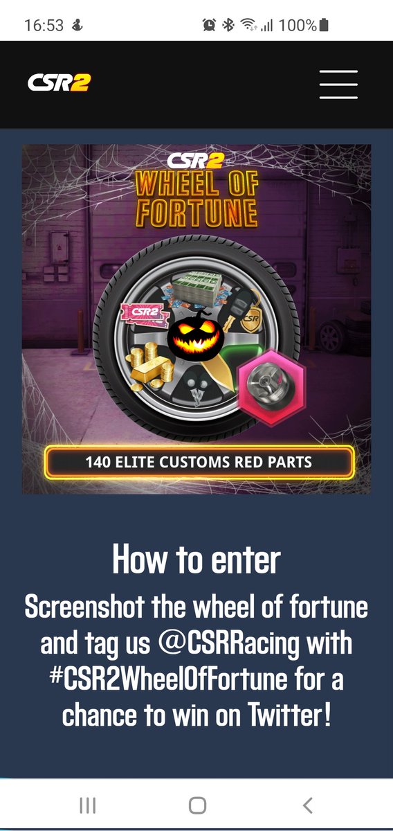 StanSts's tweet photo. @CSRRacing @CSRRacing #CSR2WheelOfFortune https://t.co/LHsPxRzZOu