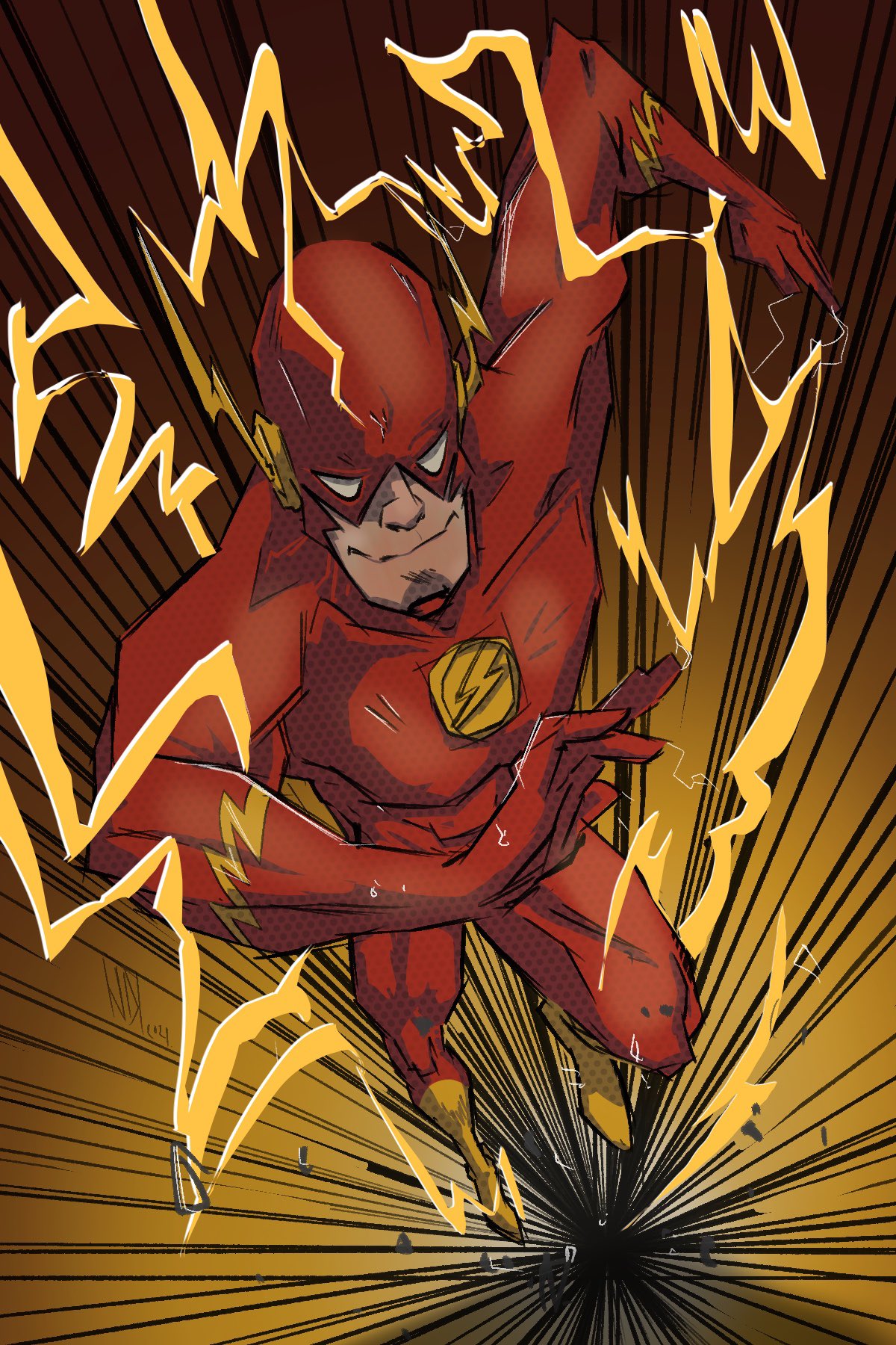 Yeah Dude Comics — Running #art #inktober #speedlines #drawing