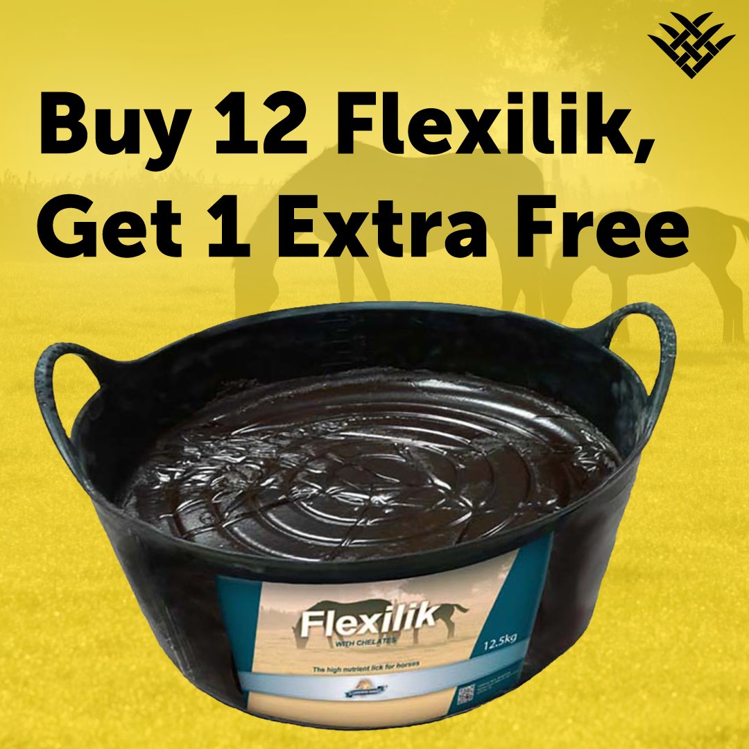 FarmStable's tweet photo. Keep your horses occupied with Flexilik. Packed full of nutrients, it is a tasty distraction for all horses. Buy now while it's on offer! 

#enhancingequinewellbeing #equinesupplies #equinesupplements #equinelife #equineprofessional #FarmStable_UK #farmstableuk #horse #horses https://t.co/vZVS6M18YP