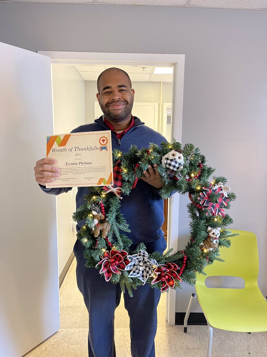 Congrats to our first annual Wreath of Thankfulness, Tyrome Philson.  We are thankful for the way Tyrome serves at AU with a Trojan spirit and a servant’s heart.