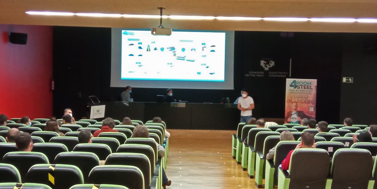 ArcelorMittalES's tweet photo. 📚 Comienza el itinerario formativo del Aula de la Siderurgia #Room4Steel en la Escuela de Ingeniería de la @upvehu en la que participa @ArcelorMittalES con gran interés y participación del alumnado #hayfuturo #siderurgia #acero @CLUSTER_SIDEREX 
➡️ Info: https://t.co/aYSgcNhBXL https://t.co/vLo1lRlzCf