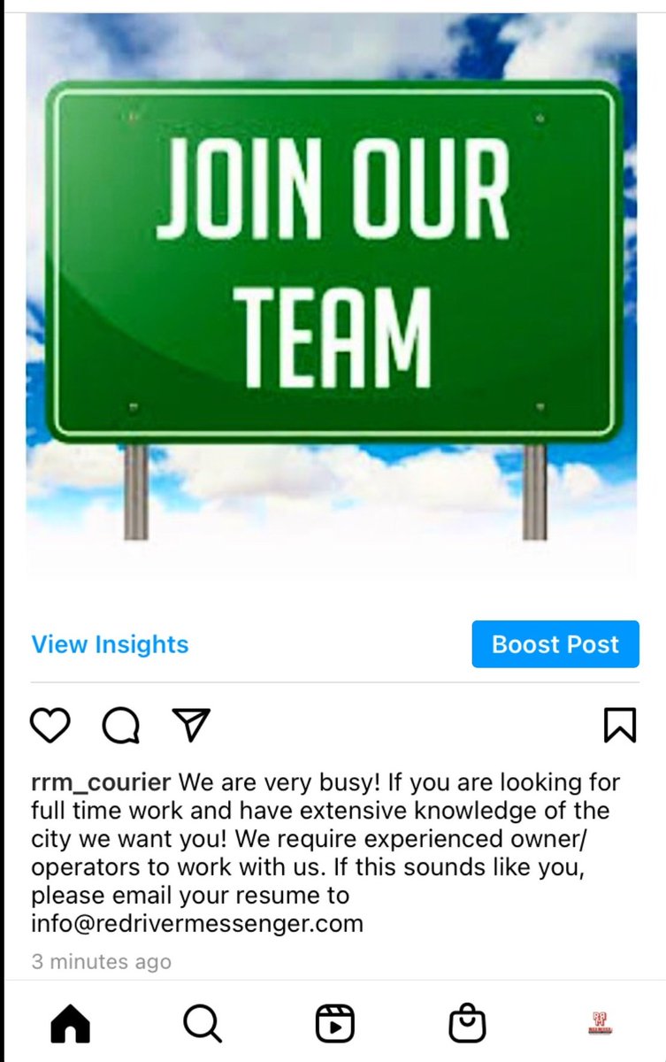 fishergirl39's tweet photo. Red River Messenger Courier is hiring! We are very busy &amp; need experienced owner operators. If this is you, we want to hear from you! #courierdriver #Winnipeg #localbusiness https://t.co/wB8iqHI9pS