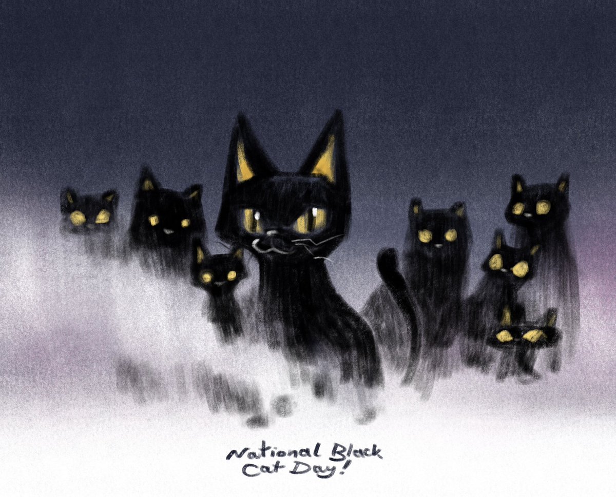 October 27 is National Black Cat Day!🐈‍⬛🐈‍⬛🐈‍⬛
