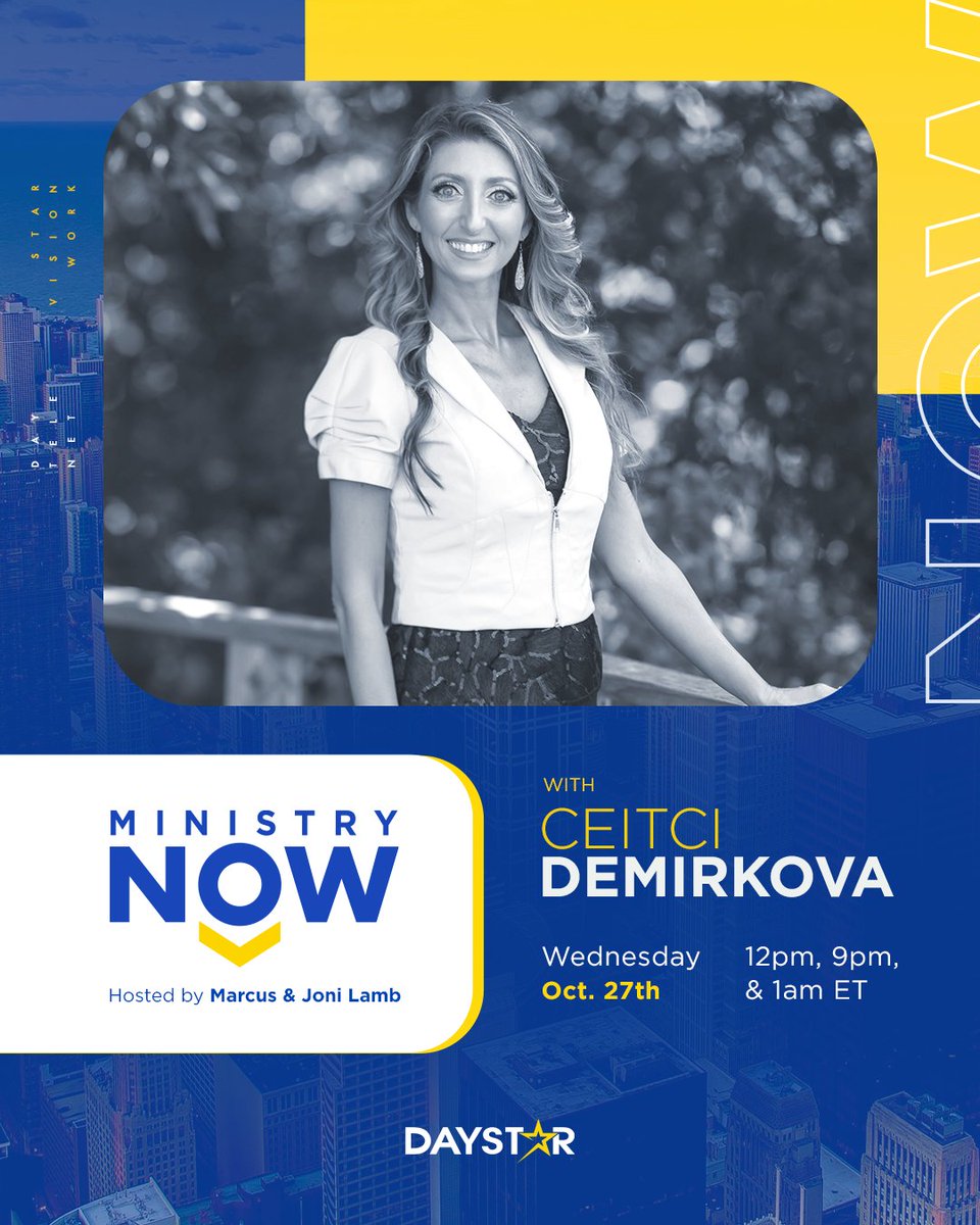 Daystar's tweet photo. Tune in LIVE today for #MinistryNow with @Ceitci to hear about the latest happenings at @CG_1LifeATaTime. Watch at 12pm ET on @Daystar and https://t.co/SsELn1YVcn! https://t.co/UxuG4cgdxL