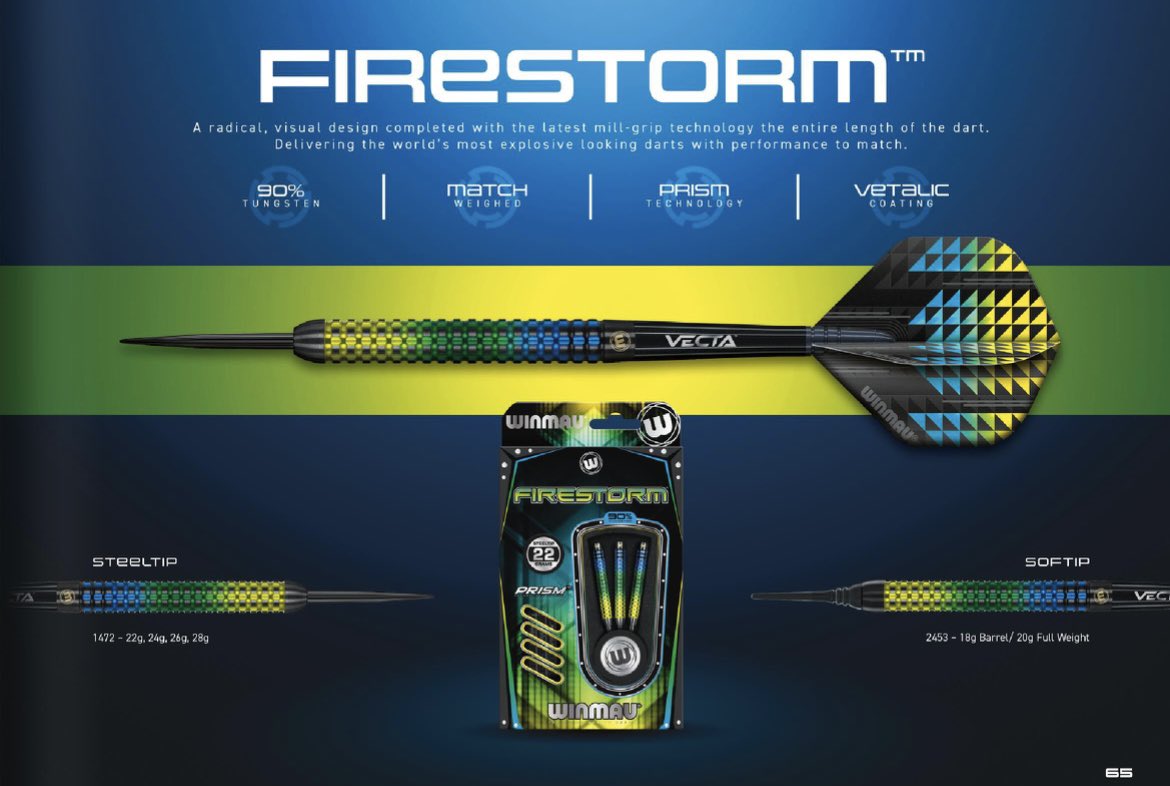 Sada steel šípok Winmau Firestorm