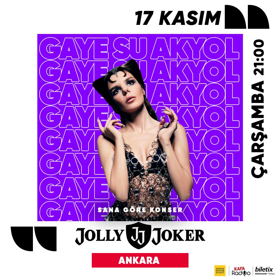 Gaye Su Akyol, şarkılarının her notasında Doğu Batı sentezini hissettiğimiz tarzıyla sevenleriyle buluşuyor!

5 kişiye çift kişilik davetiye hediye!

Ayrıntılı bilgi ve çekiliş şartları hakkında bilgi almak için Instagram hesabımızı takip edin!
<a href="/Biletix/">Biletix</a> <a href="/kafaradyo/">Kafa Radyo</a> <a href="/jollyjoker_tr/">Jolly Joker</a>