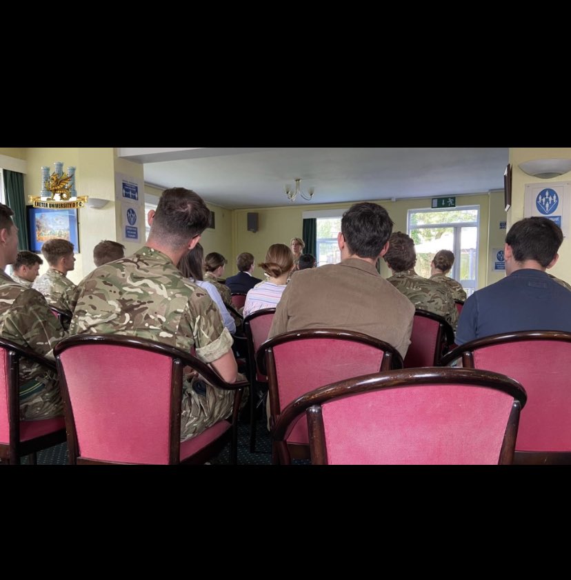 It was brilliant to hear from our new Honorary Colonel Lucy Giles the other week. Col Giles gave us insight into her time as an officer, including roles as president of AOSB and the first female college commander at RMAS. We look forward to welcoming her back soon. #euotc