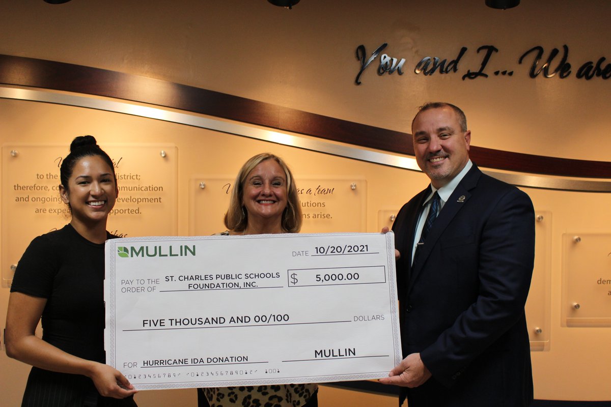 SCPPS's tweet photo. Thank you to Mullin Landscape for the donation to the St. Charles Public Schools Foundation, Inc! We appreciate your generosity and for thinking of our teachers and students during this time of need. #buildingblocksnotbarriers https://t.co/UxSJLjxe0F
