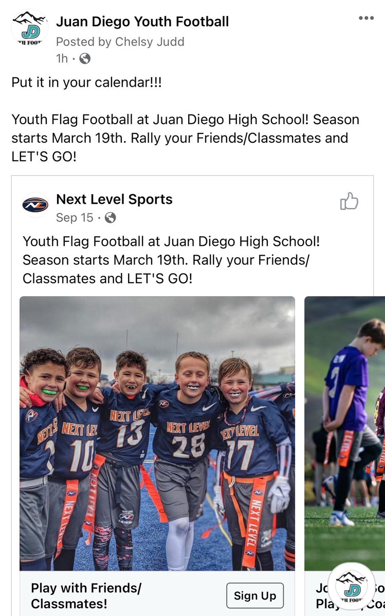 Get your player registered for spring flag football! It was so much fun last year! nextlevelsports.com/Default.aspx?t…