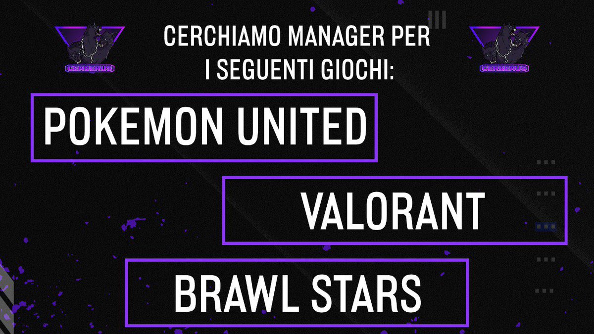 ✅Conosci i giochi ? 

✅Vuoi trasmettere le tue conoscenze ad altre persone per farle diventare più forti ?

Che aspetti?

Scrivici in Dm per fissare una call dove valuteremo le tue conoscenze😎

Vi aspettiamo numerosi