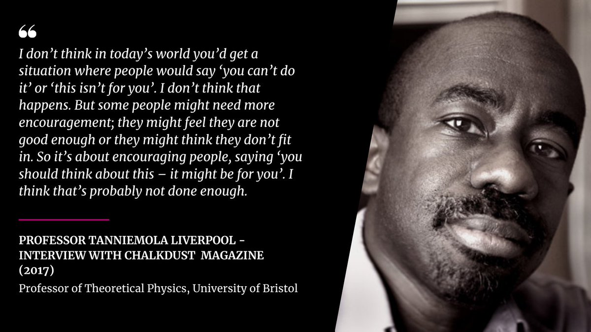 Bristol Uni Professor Tanniemola Liverpool discussed his experiences & what he thinks are the most important factors in creating a more representative mathematical community in an interview with @chalkdustmag
#blackhistorymonth #Blackinmath #Mathematician chalkdustmagazine.com/black-mathemat…