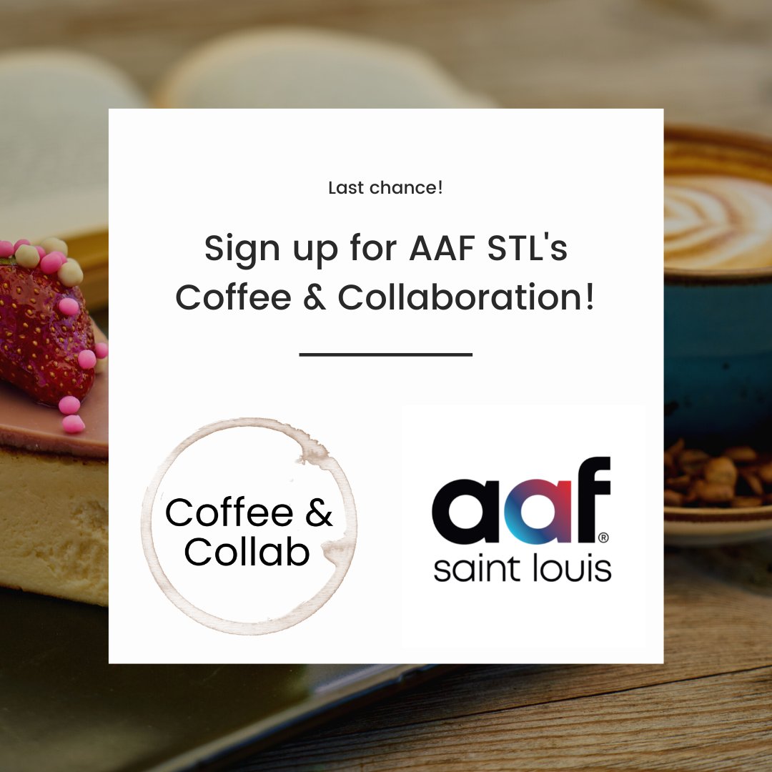 AdClubSTL's tweet image. Last chance! If you want to meet and talk with other amazing advertising professionals, now&apos;s your last chance to sign up for our October Coffee and Collaboration event! This is a free event, and all you have to do is click this link to sign up! bit.ly/3vAXULm