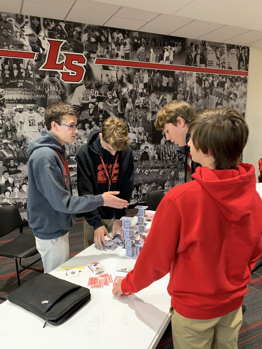 LS_Scholars's tweet photo. Great opportunity for the Lasallian Scholars Institute freshmen @LaSallePride to work with @TiER1says on how to innovate, collaborate, and adapt to changing parameters. https://t.co/pnIRJjXEAu