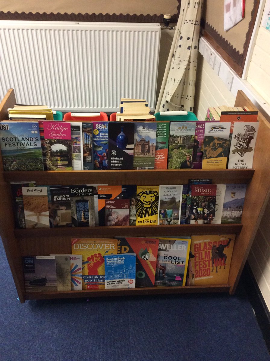 LochsidePS's tweet photo. #P5K have been spending reading week looking at texts other than books such as leaflets, magazines and brochures. https://t.co/AakJiEcfPJ