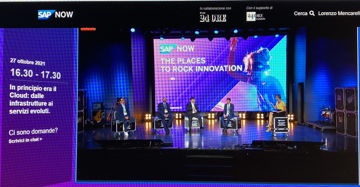 renozol's tweet photo. #sapnow #inprincipioerailcloud @SAPItalia @RFraccapani https://t.co/Fz4DqfXWK9