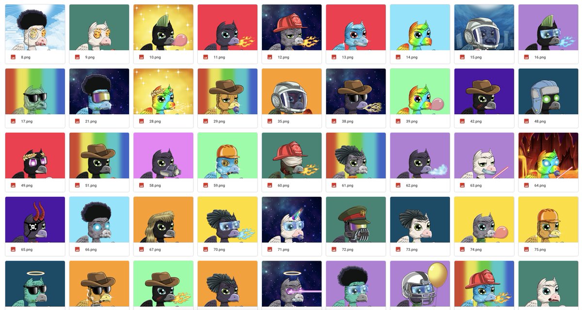 MetamonzNFT's tweet photo. Here's a small sample size of what will be up for grabs today if you choose the dark griffin 🦅 😍 

Which one are you hoping to get? https://t.co/zXH3wVeLOO