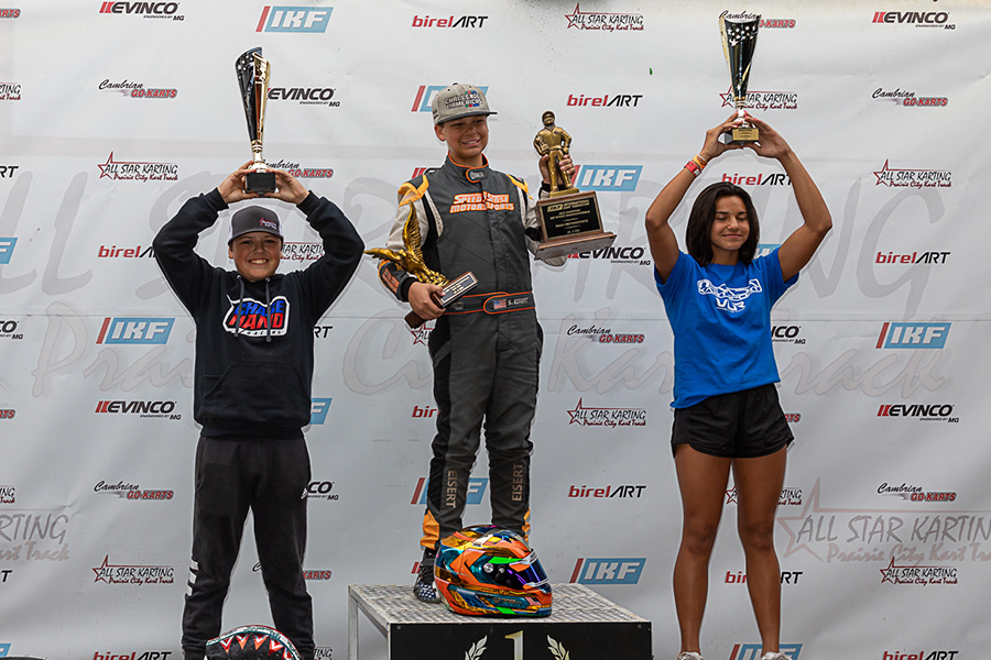 eKartingNews's tweet photo. Duffy trophies handed out following three days of action at Prairie City Karting circuit for the 2021 International Kart Federation Sprint GrandNationals.
https://t.co/1JSwTi2K13
#IKF #IKFSprintGrandNationals #PrairieCity #NorCal #BriggsRacing #RaceBriggs #IAME #karting https://t.co/aaSMH7Do98
