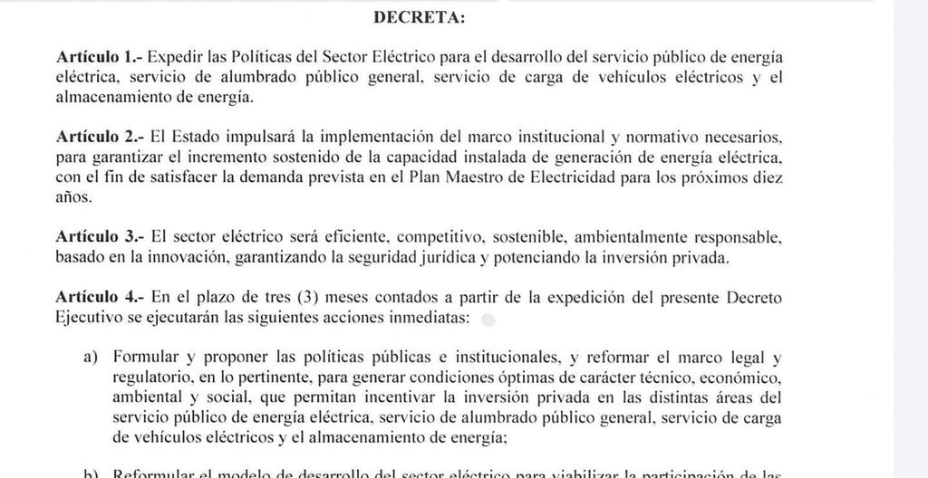 EGuzmanurresta's tweet photo. 🚨 ÚLTIMA HORA 
PRESIDENTE @LassoGuillermo EMITE DECRETO QUE APUNTA A LA PRIVATIZACIÓN DEL SISTEMA ELÉCTRICO E HIDROELÉCTRICO.
Ecuador privatizado y precario en derechos constitucionales.
#MeDuelesEcuador #LassoEsUnFracasso 
@BancadaUNESec @BancadaUNES @CIDH @DEFENSORIAEC https://t.co/cEi2LAdQLi