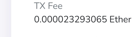 Serg77717's tweet photo. @AResoluteWill Real fee on explorer is lower, it showed max gas. I don't know how real it is but it's around 10 cents. https://t.co/4yJJz75lUA