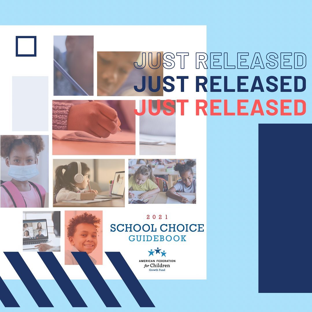 SchoolChoiceNow's tweet photo. The American Federation for Children's 2021 School Choice Guidebook is now available in digital and print versions. (The option to order a printed Guidebook is only open until November 3rd).

Link Below! #schoolchoicenow https://t.co/GZIAxA8ObF