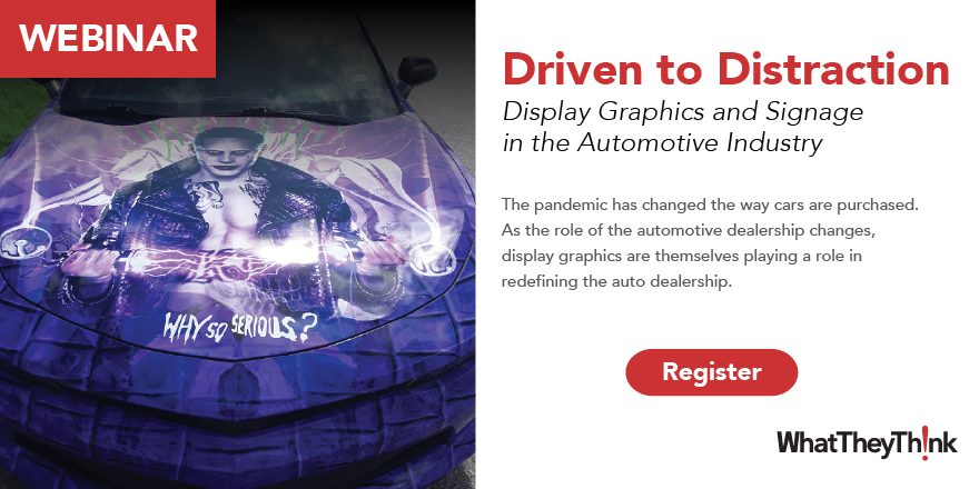 Beep beep! Get in the car, it's time for another webinar! "Driven to Distraction - Display Graphics &amp; Signage in the Automotive Industry " is happening now: ow.ly/yhFU50Gzq3z  🚗🚚