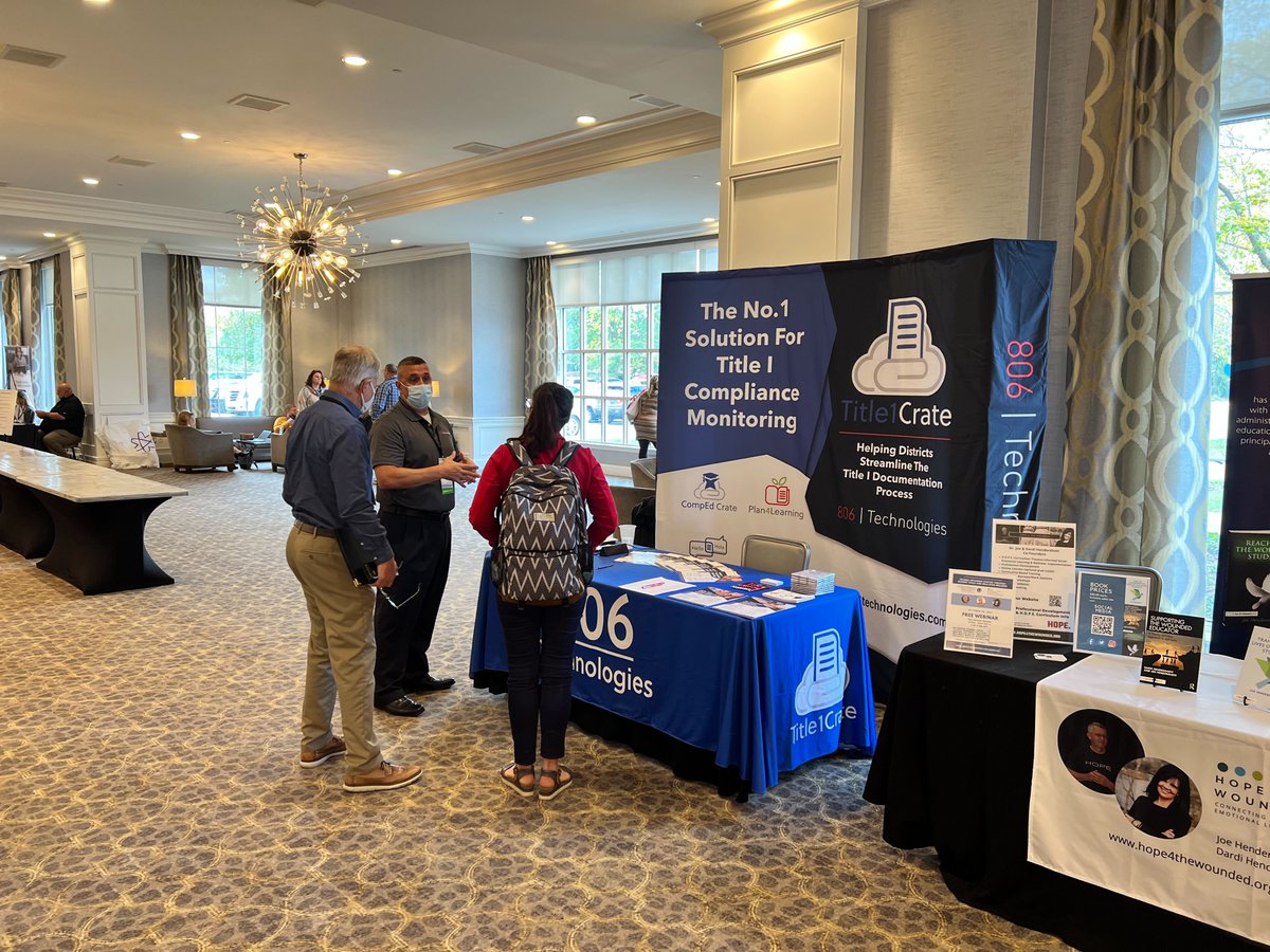 806Technologies's tweet photo. It was so good to be back in person at the @oaasfep conference this week! Thanks Jeremy for all of your help! #OAASFEP #education #title1crate https://t.co/mEdf5mZWGT
