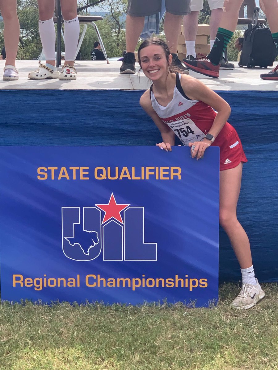 🦬 STATE BOUND 🦬

Senior Chaney Norris punched her ticket to the <a href="/uiltexas/">Texas UIL</a> 3A State Cross Country Meet. 

The Lone Oak varsity girls finished 14th as a team and every runner PR’d at the 3A Region 2 meet yesterday. 

Congrats ladies!!
