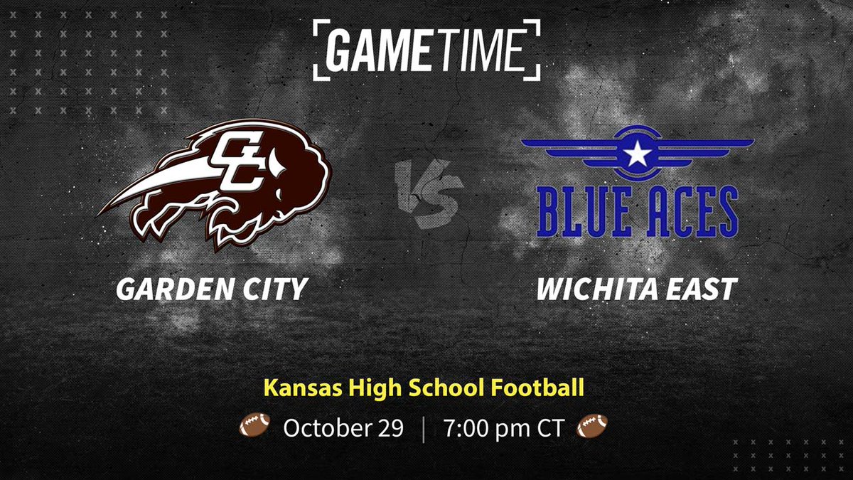6A West's #9 seed <a href="/GCBuffsFootball/">Garden City Buffalo Football🪓</a> takes on #8 seed <a href="/blueacesfb/">Wichita High School East Football</a> this week on a special playoffs edition of Gametime. Watch it here: 

📺 YurView KS (Cox Ch. 22)

📱 Live Stream (buy/rent/subscribe): bit.ly/2WtHvex