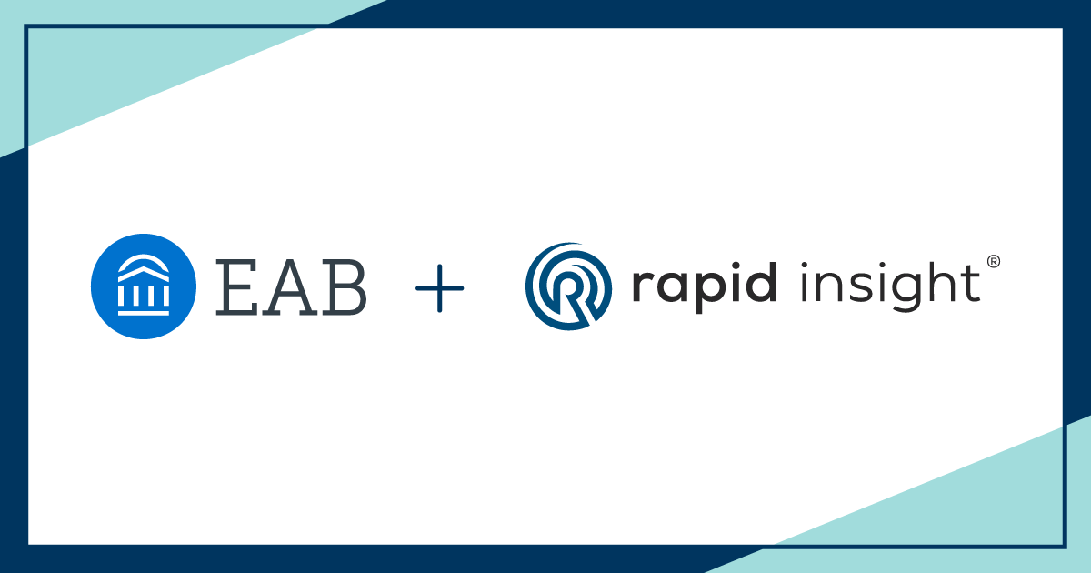 Rapid Insight is now a part of EAB. Together, we create the most powerful and accessible data and analytics platform built for higher education. Learn more: eab.com/rapidinsight/